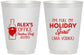 Personalized Christmas 16 oz Frosted Cups - Holiday Spirit | 280072