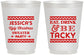 Personalized Christmas 16 oz Frosted Cups - Eat Drink Tacky | 280082
