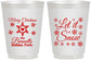 Personalized Christmas 16 oz Frosted Cups - Let Is Snow | 280088