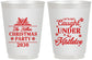 Personalized Christmas 16 oz Frosted Cups - Mistletoe | 280092