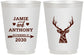 Personalized Wedding 16 oz Frosted Cups - Deer | 282