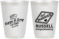 Personalized Wedding 16 oz Frosted Cups - Las Vegas | 285
