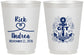 Personalized Wedding 16 oz Frosted Cups - Lets Get Nauti | 292