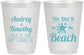 Personalized Wedding 16 oz Frosted Cups - We Did It On The Beach | 294