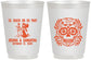 Personalized Wedding 16 oz Frosted Cups - Til Death Do Us Part | 297