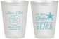 Personalized Wedding 16 oz Frosted Cups - Started On The Beach | 298