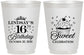 Personalized 16th Birthday 16 oz Frosted Cups - Cupcake | 300000