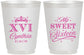 Personalized 16th Birthday 16 oz Frosted Cups - Tiara | 300003