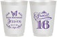 Personalized 16th Birthday 16 oz Frosted Cups - Butterfly | 300005