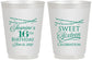 Personalized 16th Birthday 16 oz Frosted Cups - String Lights | 300009