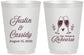 Personalized Rehearsal Dinner 16 oz Frosted Cups - Eat Drink Rehearse | 30001