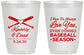 Personalized Wedding 16 oz Frosted Cups - Baseball | 301