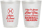 Personalized Wedding 16 oz Frosted Cups - Baseball | 303