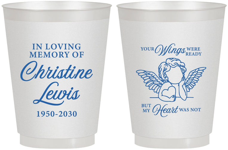 Personalized Memorial 16 oz Frosted Cups - In Loving Memory | 310000