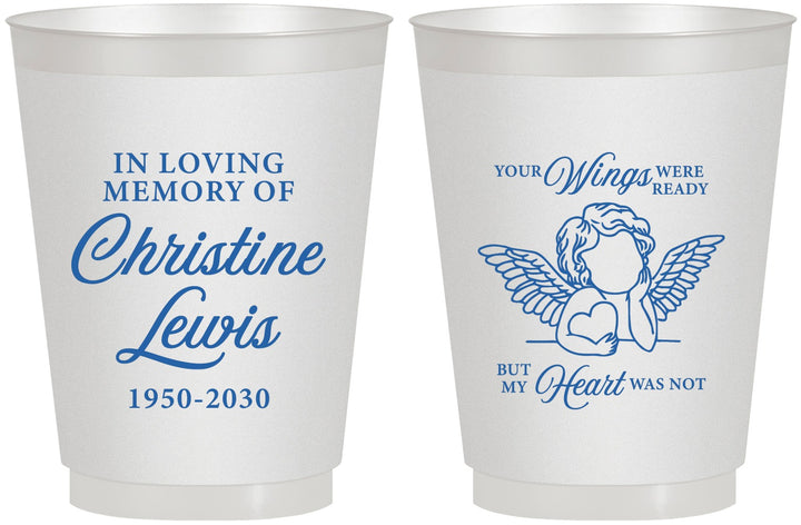 Personalized Memorial 16 oz Frosted Cups - In Loving Memory | 310000
