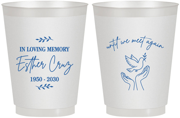 Personalized Memorial 16 oz Frosted Cups - In Loving Memory | 310004