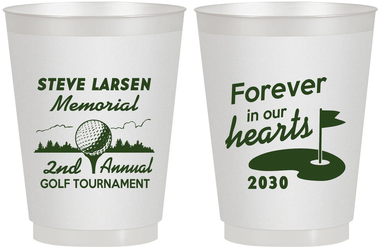 Personalized Memorial 16 oz Frosted Cups - Forever In Our Hearts | 310006