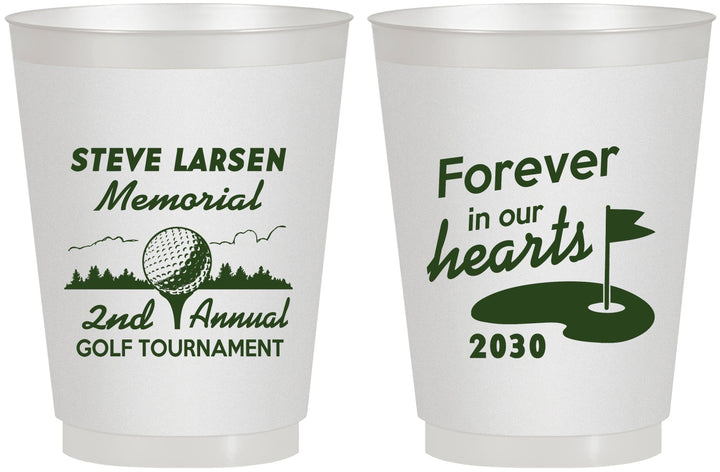 Personalized Memorial 16 oz Frosted Cups - Forever In Our Hearts | 310006