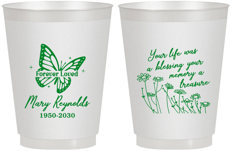 Personalized Memorial 16 oz Frosted Cups - Forever Loved | 310013