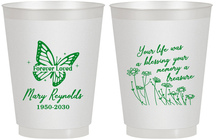 Personalized Memorial 16 oz Frosted Cups - Forever Loved | 310013