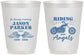 Personalized Memorial 16 oz Frosted Cups - Riding With Angels | 310018