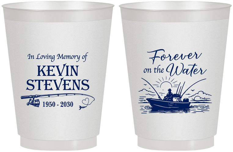 Personalized Memorial 16 oz Frosted Cups - Forever On The Water | 310019