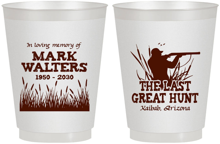 Personalized Memorial 16 oz Frosted Cups - The Last Great Hunt | 310020