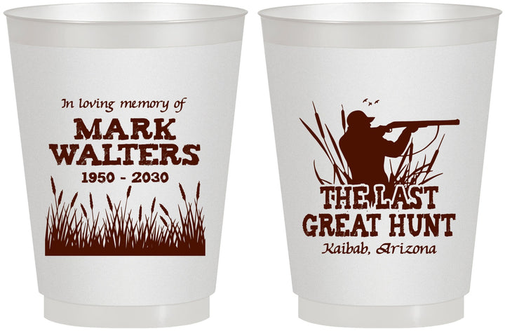 Personalized Memorial 16 oz Frosted Cups - The Last Great Hunt | 310020