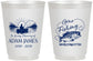 Personalized Memorial 16 oz Frosted Cups - Gone Fishing | 310024