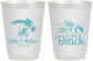 Personalized Wedding 16 oz Frosted Cups - We Did It On The Beach | 317