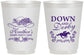 Personalized Derby Day 16 oz Frosted Cups - Down And Derby | 320001