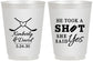 Personalized Wedding 16 oz Frosted Cups - Took A Shot Hockey | 323