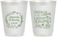 Personalized Wedding 16 oz Frosted Cups - Love Laughter Happily | 326