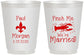 Personalized Wedding 16 oz Frosted Cups - Crawfish Boil | 330