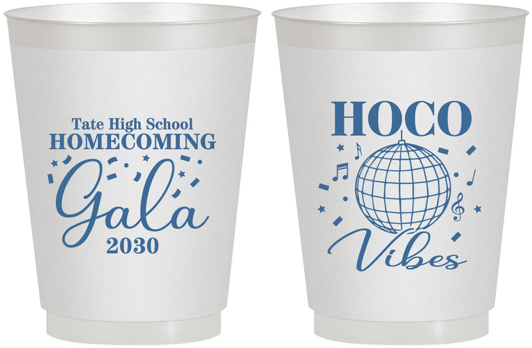 Personalized Homecoming 16 oz Frosted Cups - Hoco Vibes | 330006