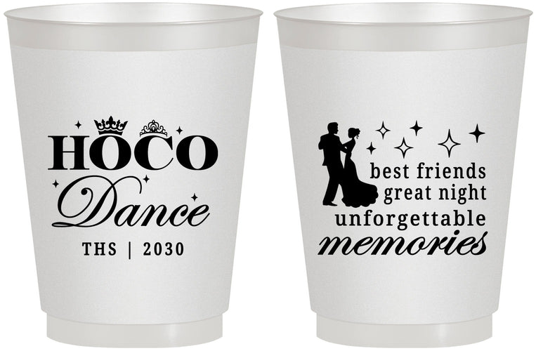 Personalized Homecoming 16 oz Frosted Cups - Hoco Dance | 330007