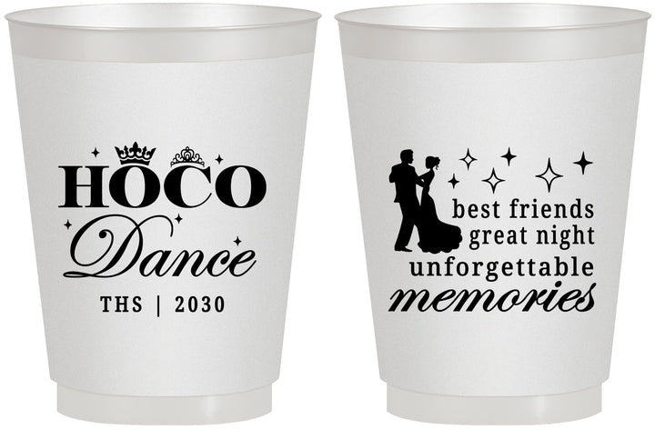 Personalized Homecoming 16 oz Frosted Cups - Hoco Dance | 330007