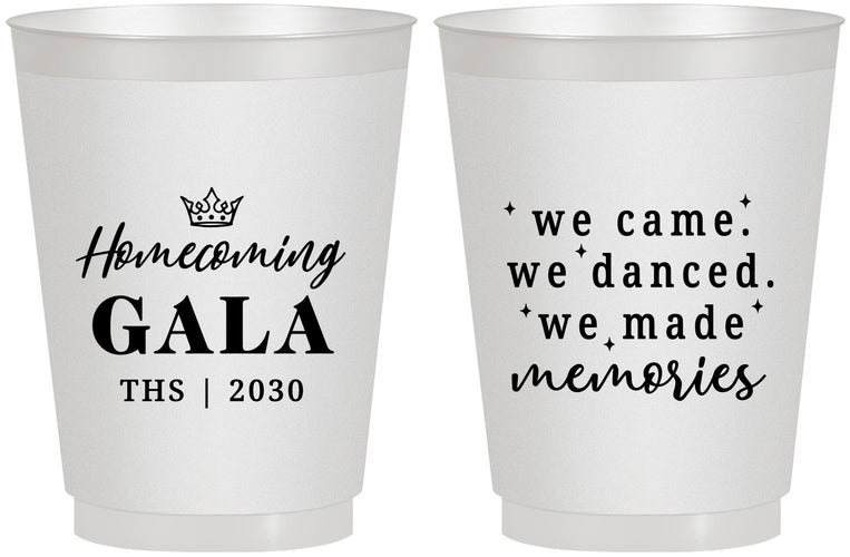 Personalized Homecoming 16 oz Frosted Cups - Danced Made Memories | 330008