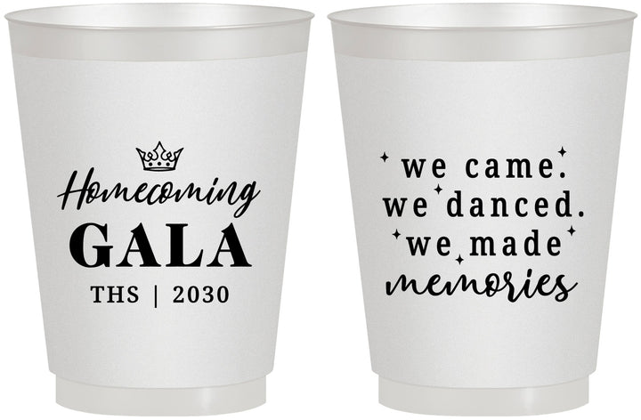 Personalized Homecoming 16 oz Frosted Cups - Danced Made Memories | 330008