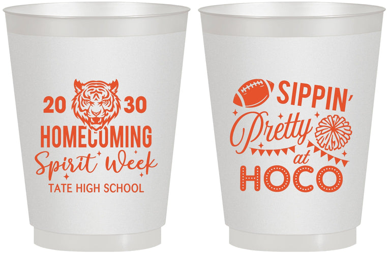 Personalized Homecoming 16 oz Frosted Cups - Hoco Spirit Week | 330014