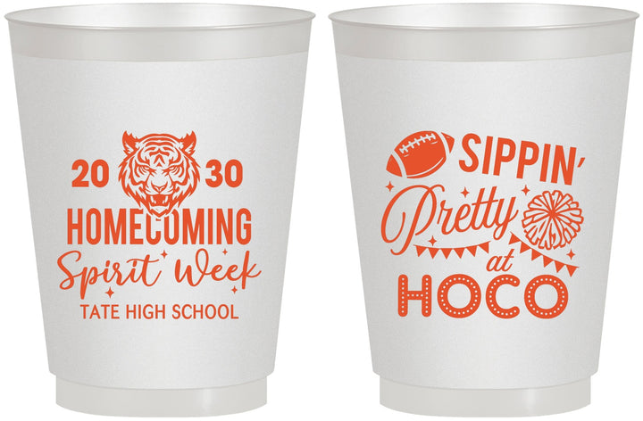 Personalized Homecoming 16 oz Frosted Cups - Hoco Spirit Week | 330014