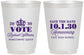 Personalized Homecoming 16 oz Frosted Cups - Hoco Queen Vote | 330020