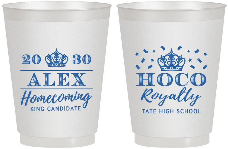 Personalized Homecoming 16 oz Frosted Cups - Hoco King Vote | 330025