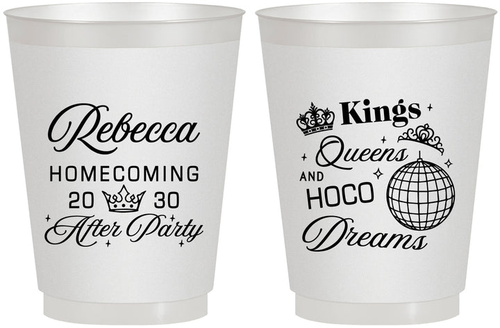 Personalized Homecoming 16 oz Frosted Cups - Hoco After Party | 330027