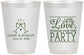 Personalized Wedding 16 oz Frosted Cups - Love Party | 331