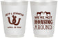 Personalized Wedding 16 oz Frosted Cups - Horseshoe | 340