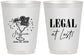 Personalized 21st Birthday 16 oz Frosted Cups - Legal At Last | 340005