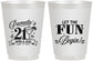 Personalized 21st Birthday 16 oz Frosted Cups - Let The Fun Begin | 340009