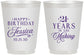 Personalized 21st Birthday 16 oz Frosted Cups - Twenty One Years In The Making | 340023