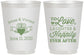 Personalized Wedding 16 oz Frosted Cups - Love Laughter Happily | 346